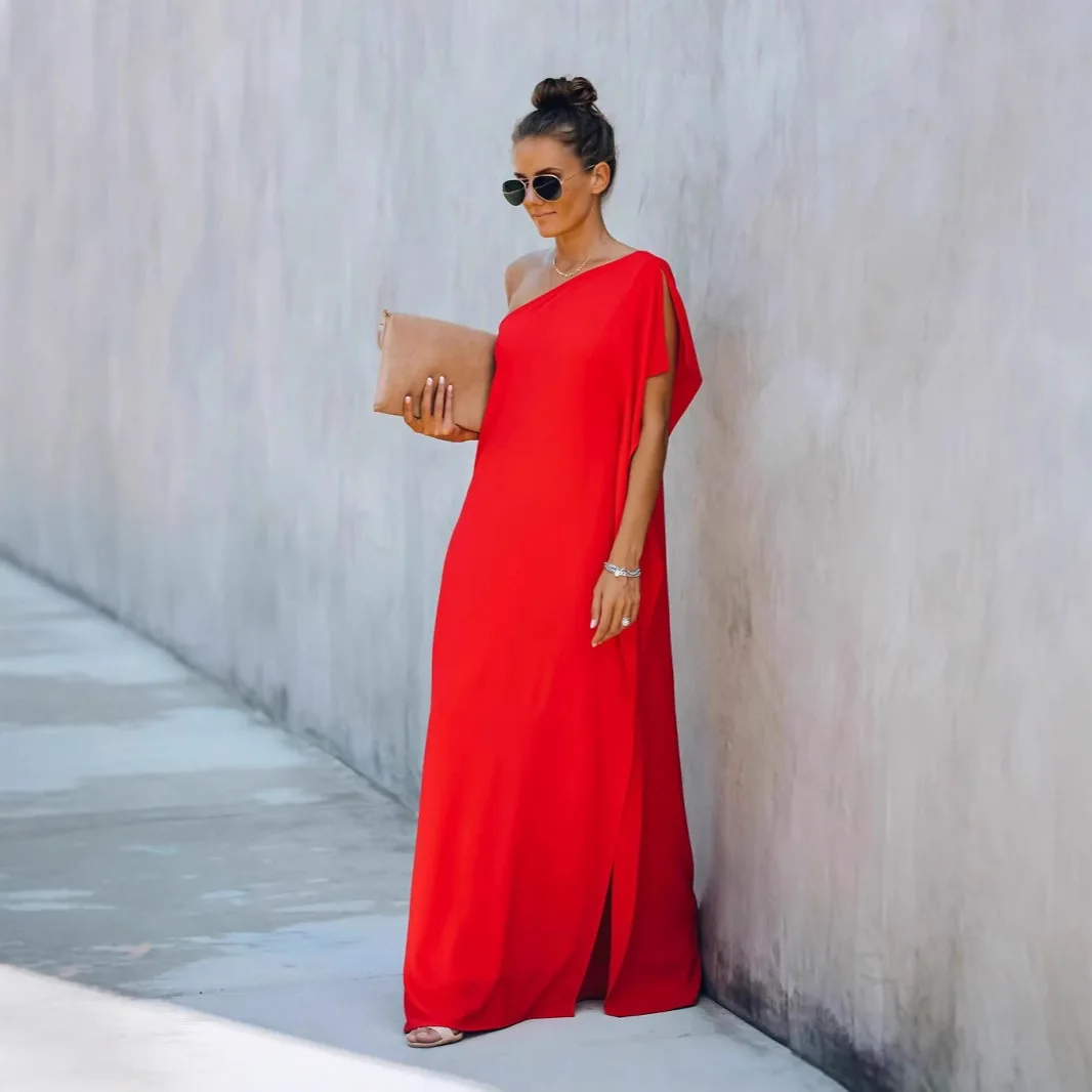 Solid Color Off Shoulder Loose Long Dress Gothic Japanese Sexy Knitted Famale 2025 Summer Dress Robe Vestido Women Party Elegant
Solid Color Off Shoulder Loose Long Dress Gothic Japanese Sexy Knitted Famale 2025 Summer Dress Robe Vestido Women Party Elegant