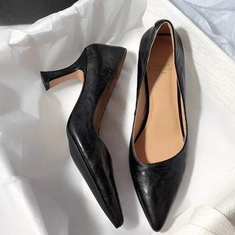 Large Size Women Solid Color Pumps Classic 5cm Low High Heels Breathable slip on Pointed Toe Stiletto Female Work Wedding Shoes
Large Size Women Solid Color Pumps Classic 5cm Low High Heels Breathable slip on Pointed Toe Stiletto Female Work Wedding Shoes