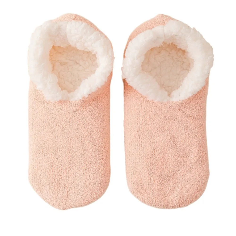 Thickened Lamb's Wool Socks Solid Color Soft Sleeping Slipper Socks Non-slip Bottom Thermal Winter Warm Sock Home Use
Thickened Lamb's Wool Socks Solid Color Soft Sleeping Slipper Socks Non-slip Bottom Thermal Winter Warm Sock Home Use