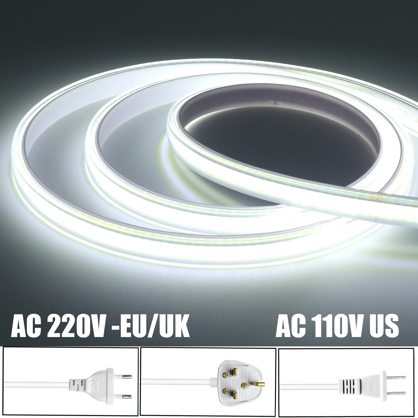 220 В 110 В COB Strip Водонепроницаемая вилка США, ЕС, Великобритании, домашний садовый декор, гибкая лента, веревка, светодиодный светильник 288 светодиодов/м 3000K 4000K 6000K
220 В 110 В COB Strip Водонепроницаемая вилка США, ЕС, Великобритании, домашний садовый декор, гибкая лента, веревка, светодиодный светильник 288 светодиодов/м 3000K 4000K 6000K