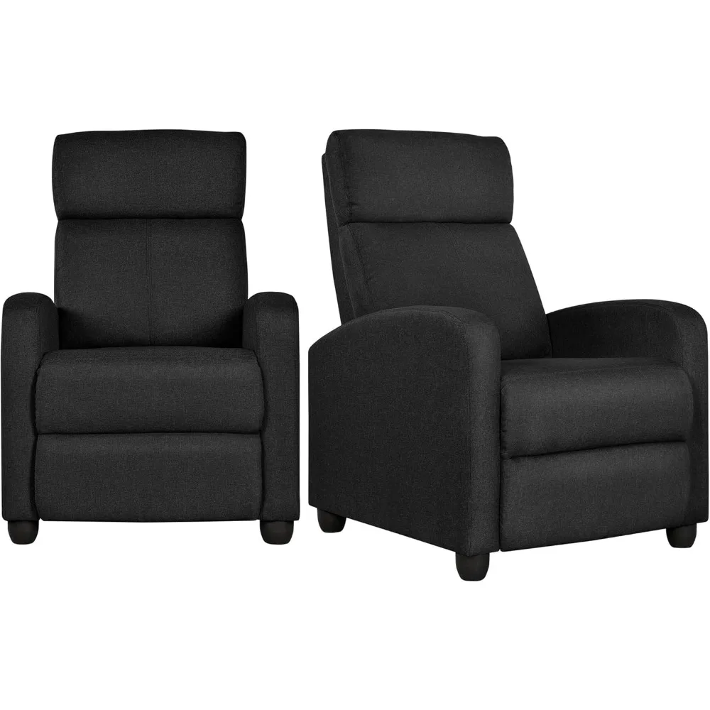 "Two-Seat Upholstered Reclining Chairs with Plush Cushions for Living Room and Home Theater in Matte Black"
"Two-Seat Upholstered Reclining Chairs with Plush Cushions for Living Room and Home Theater in Matte Black"