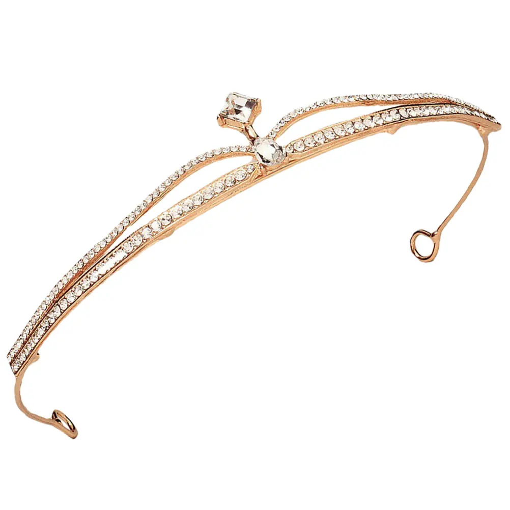 Bridal Rhinestone Tiara Crystal Decorative Golden Headpiece Lightweight Comfortable Wedding Party Banquet Hair Tool
Bridal Rhinestone Tiara Crystal Decorative Golden Headpiece Lightweight Comfortable Wedding Party Banquet Hair Tool