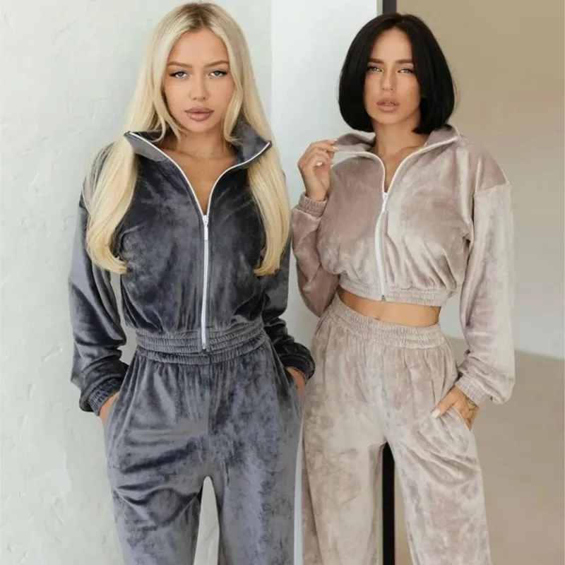 2025 New Womens Long Sleeve Collared Fleece Zip-Up Hoodie & Elastic Waist Sweatpants Two-Piece Tracksuit Comfy Casual Lounge Set
2025 New Womens Long Sleeve Collared Fleece Zip-Up Hoodie & Elastic Waist Sweatpants Two-Piece Tracksuit Comfy Casual Lounge Set