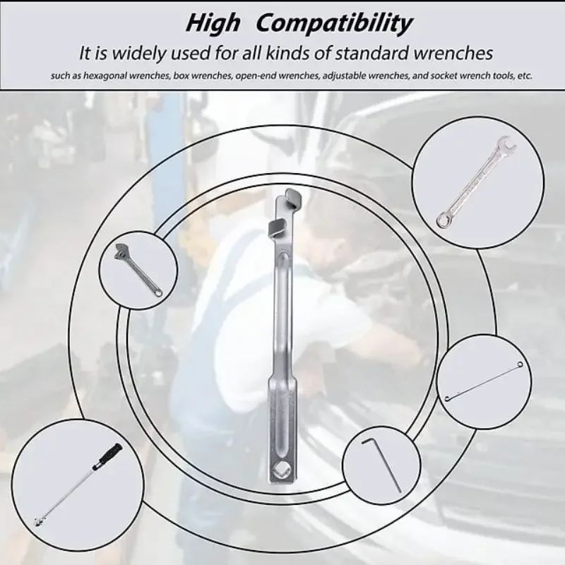 Universal Wrench Extender Tool Bar with Square Hole Wrench Extender Tool Bar Portable Extra Long Wrench Extension Tool
Universal Wrench Extender Tool Bar with Square Hole Wrench Extender Tool Bar Portable Extra Long Wrench Extension Tool