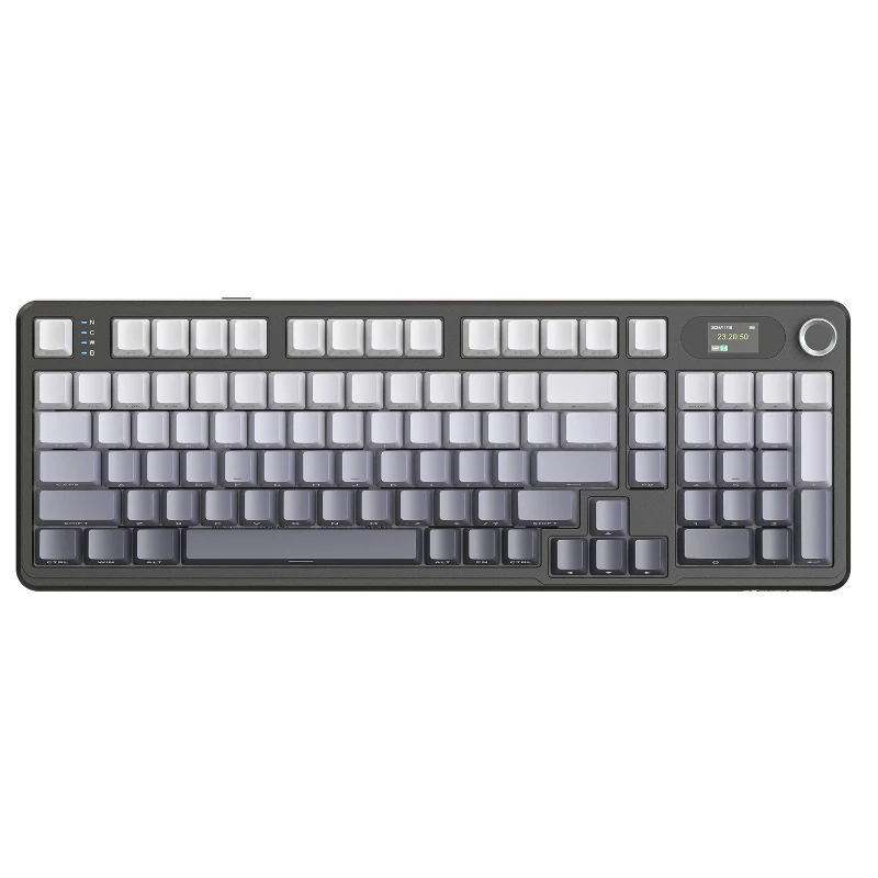 X98Pro three-mode RGB wireless keyboard side engraved with screen Bluetooth customized game mechanical keyboard
X98Pro three-mode RGB wireless keyboard side engraved with screen Bluetooth customized game mechanical keyboard