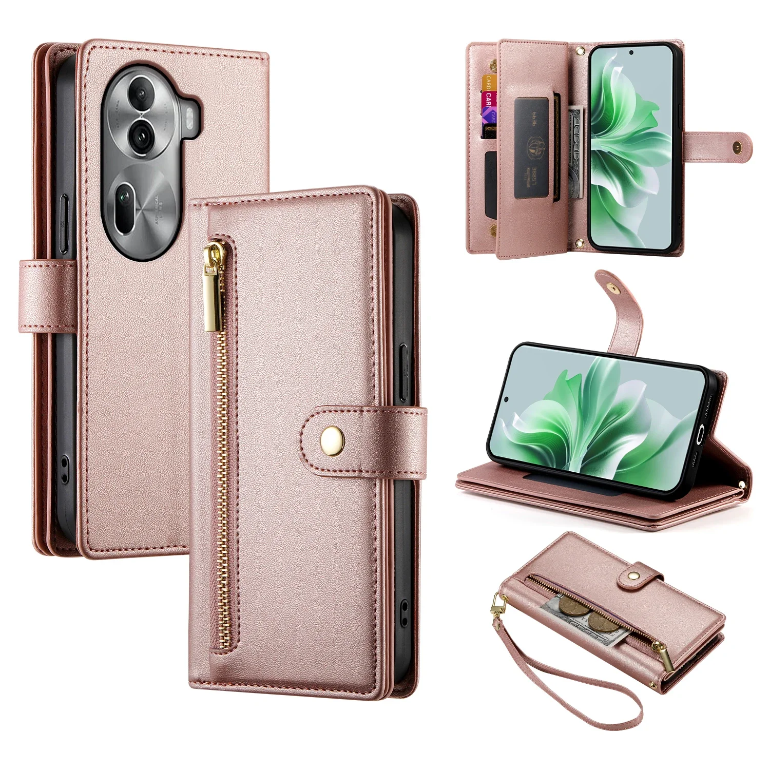 Crossbody Cards Solt Wallet Leather Zipper Case For OPPO Reno 11 Pro 11F Realme 12 Plus A79 A18 A78 A38 A57 A77 A54 Bag Cover
Crossbody Cards Solt Wallet Leather Zipper Case For OPPO Reno 11 Pro 11F Realme 12 Plus A79 A18 A78 A38 A57 A77 A54 Bag Cover