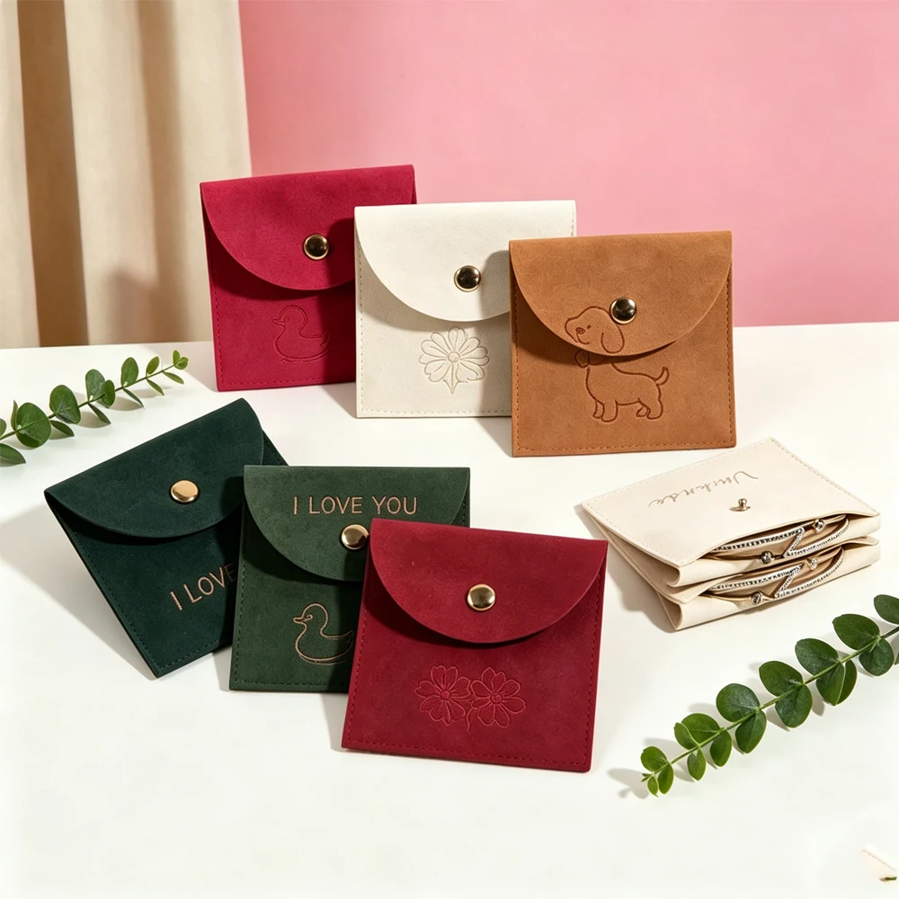 50Pcs Custom Microfiber Snap Bags Jewelry Package Pouch Bag with Logo Printed for Earring Necklace Bracelet Keychain Organizer
50Pcs Custom Microfiber Snap Bags Jewelry Package Pouch Bag with Logo Printed for Earring Necklace Bracelet Keychain Organizer