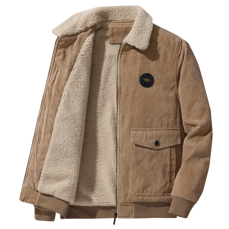 Autumn Winter Thick Fashion Harajuku Jacket Men All Match Korean Male Clothes Loose Tops Casual Plush Outerwear Patchwork Coats
Autumn Winter Thick Fashion Harajuku Jacket Men All Match Korean Male Clothes Loose Tops Casual Plush Outerwear Patchwork Coats