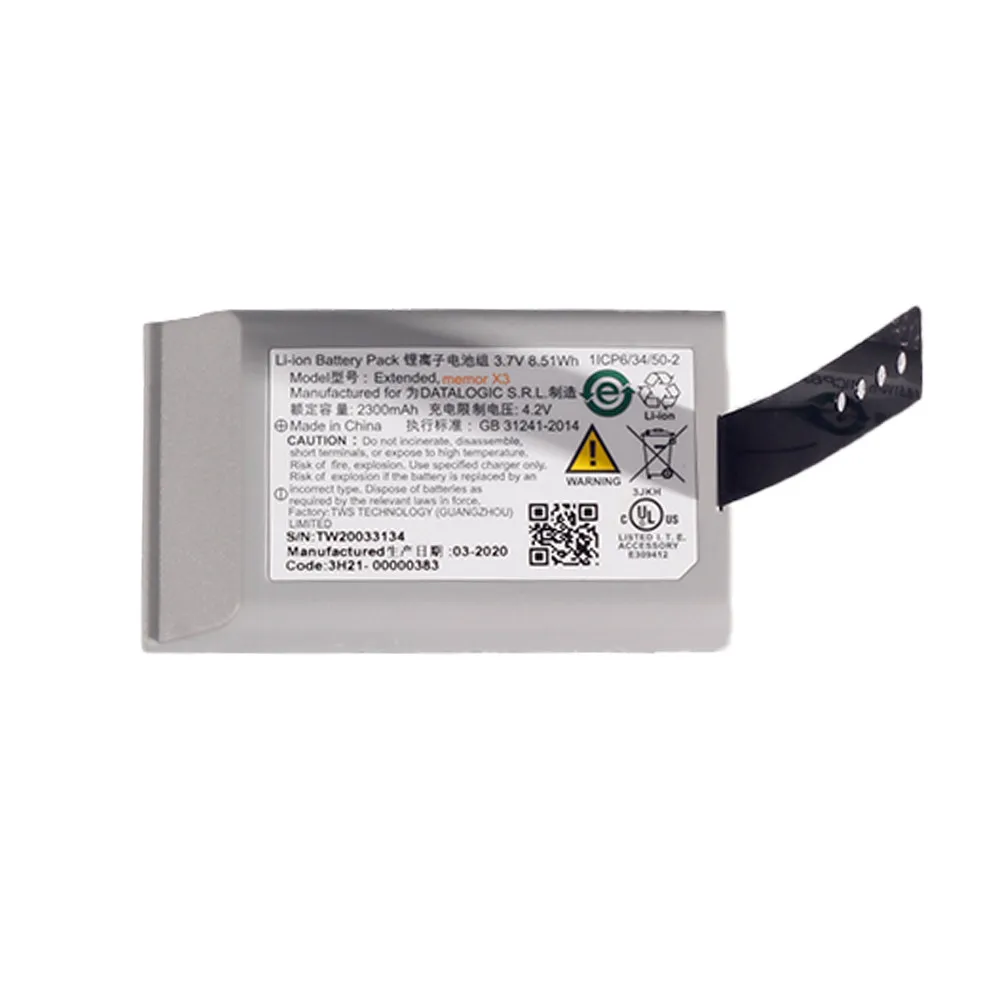 3.7V 2300mAh new original for datalogic Extended Memor X3 thick battery
3.7V 2300mAh new original for datalogic Extended Memor X3 thick battery