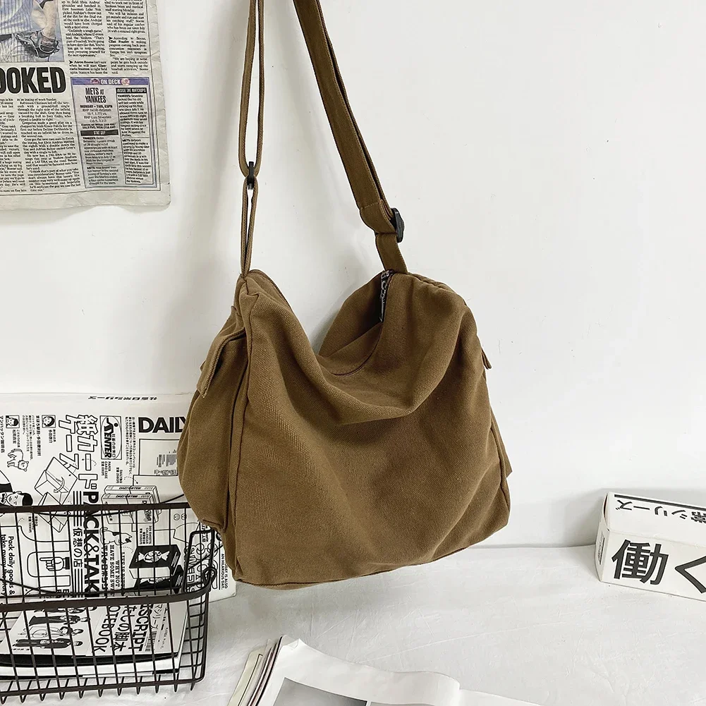 Crossbody Handbag Unisex Messenger Pouch Zipper Closure Canvas Shoulder Bag 11.4x9.8(H)x8.7(W)in for Shopping Travel School
Crossbody Handbag Unisex Messenger Pouch Zipper Closure Canvas Shoulder Bag 11.4x9.8(H)x8.7(W)in for Shopping Travel School