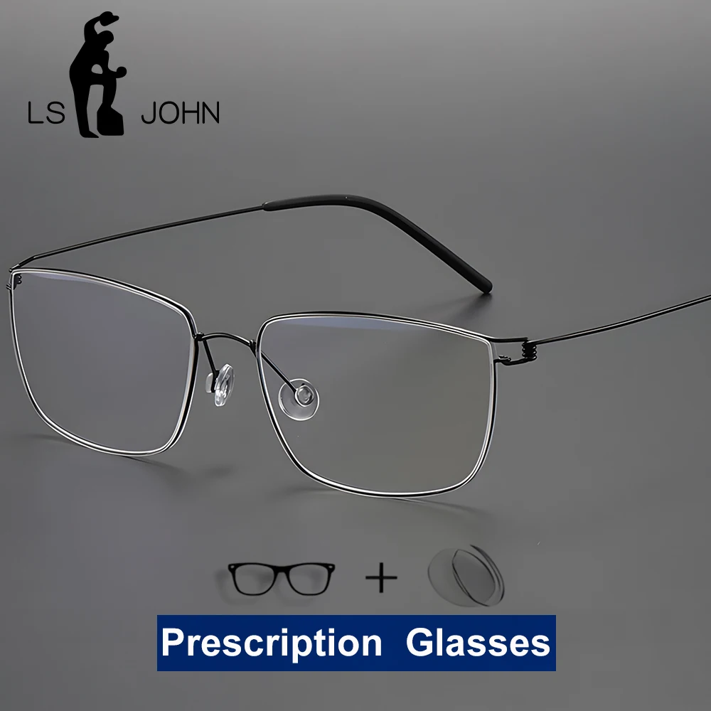 Pure Titanium Myopia Prescription Eyeglasses Men Ultralight Screwless Square Optical Reading Glasses Male Denmark Brand Eyewear
Pure Titanium Myopia Prescription Eyeglasses Men Ultralight Screwless Square Optical Reading Glasses Male Denmark Brand Eyewear
