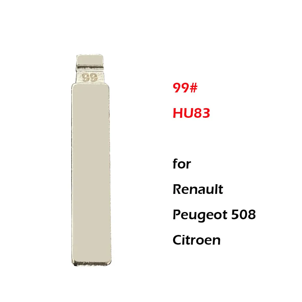 10PCS/LOT 99# HU83 KD Car Key Blade HU83 Folding Remote Key Blank for Renault Peugeot 508 Citroen for Xhorse Keydiy JMD
10PCS/LOT 99# HU83 KD Car Key Blade HU83 Folding Remote Key Blank for Renault Peugeot 508 Citroen for Xhorse Keydiy JMD