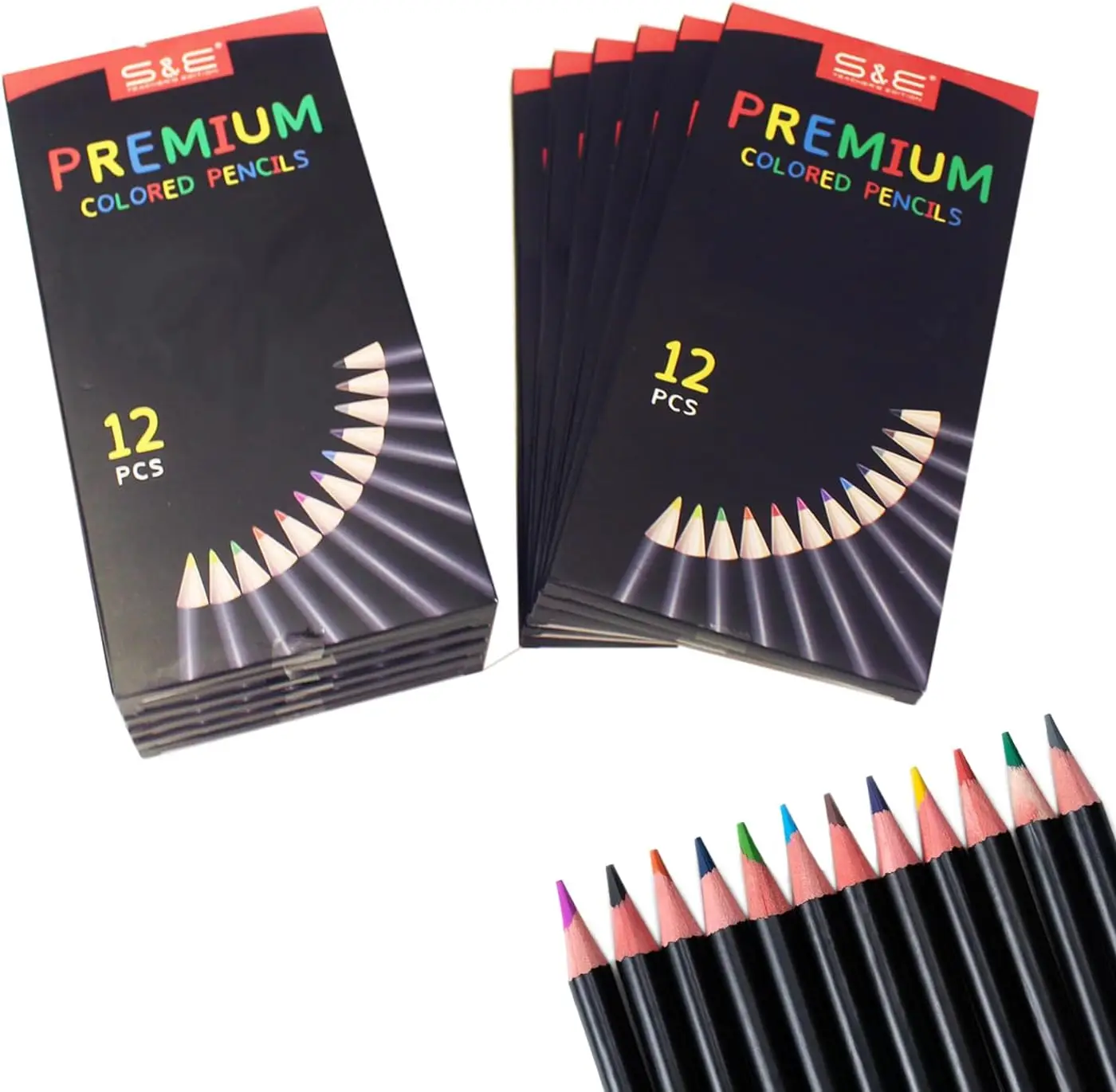 144Pcs Pre-sharpened Super Soft Core Colored Pencils, Woodcase Lead Drawing Set for Artists
144Pcs Pre-sharpened Super Soft Core Colored Pencils, Woodcase Lead Drawing Set for Artists