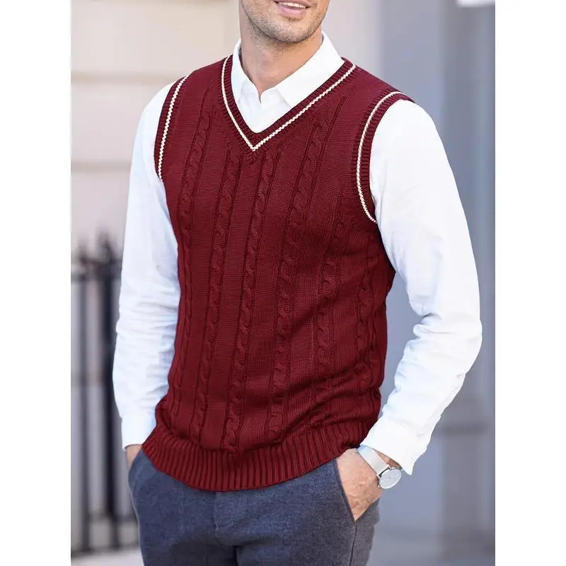 Warm Knitted Vest P 97492 Men's Sves Cross-Border Fashion Inner Wear Regular Fit City Walk Suitable All Seasons
Warm Knitted Vest P 97492 Men's Sves Cross-Border Fashion Inner Wear Regular Fit City Walk Suitable All Seasons