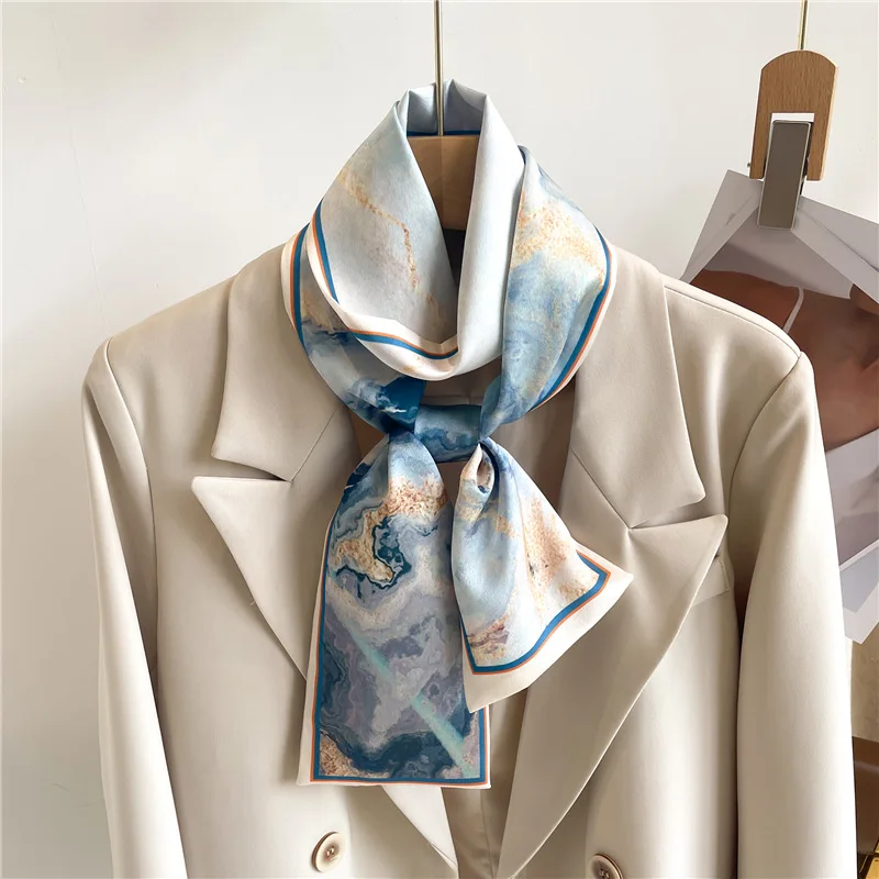 Luxury Design Print Skinny Ribbon Long Silk Scarf For Women Neckerchief Hairband Foulard Female Soft Satin Hands Bag Neck Ties
Luxury Design Print Skinny Ribbon Long Silk Scarf For Women Neckerchief Hairband Foulard Female Soft Satin Hands Bag Neck Ties