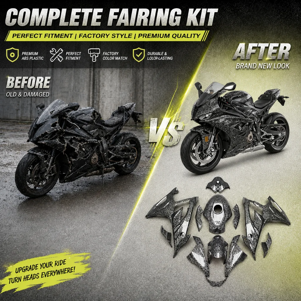 For BMW S1000 RR S 1000RR 2023-2024 Fairing Kit Customize Painted Motorcycle Carbon Fiber Injection Body Kit Replacement Shell
For BMW S1000 RR S 1000RR 2023-2024 Fairing Kit Customize Painted Motorcycle Carbon Fiber Injection Body Kit Replacement Shell