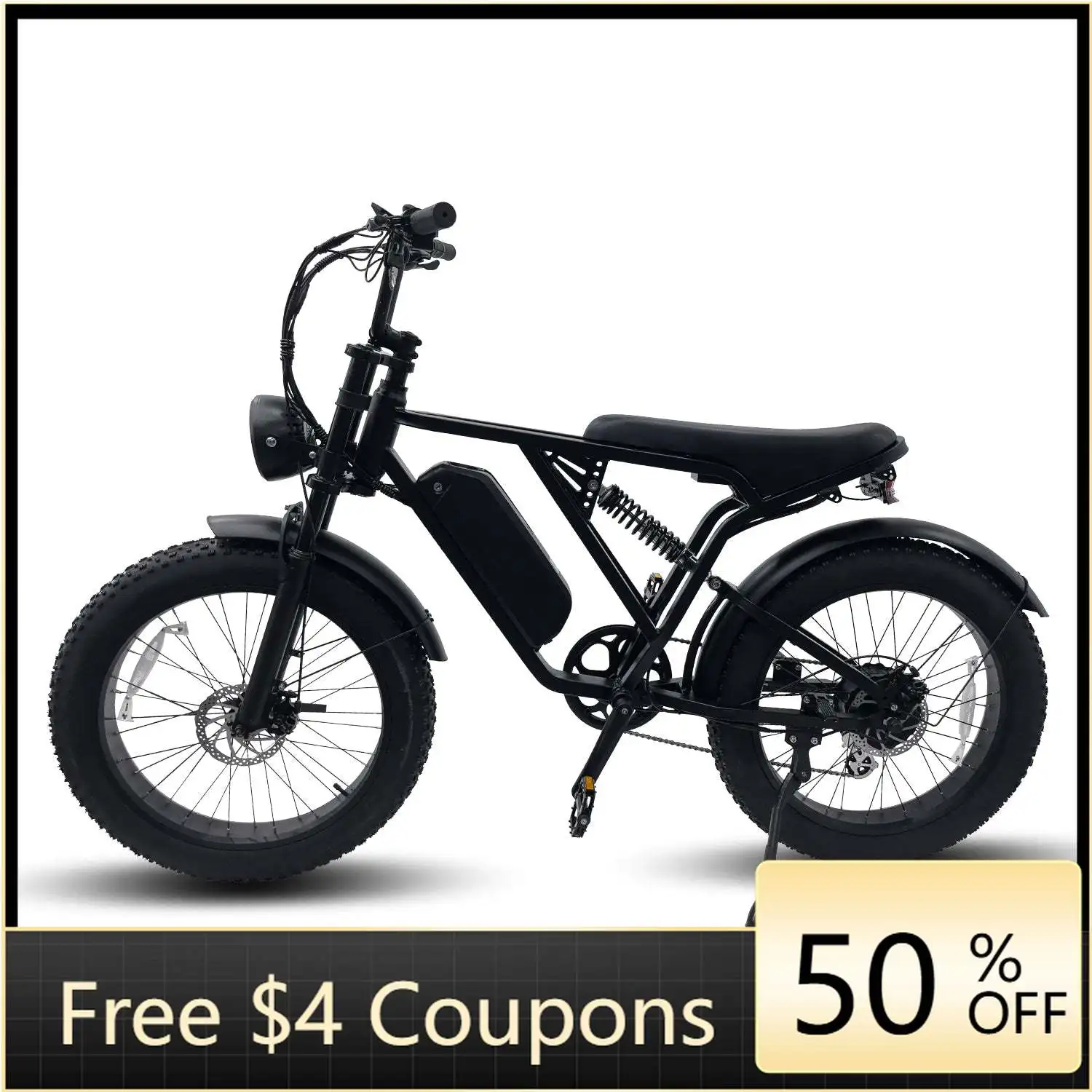 Rs 24 inch wide tire 48V 500W electric bicycle off-road motorcycle 25 km/h
Rs 24 inch wide tire 48V 500W electric bicycle off-road motorcycle 25 km/h