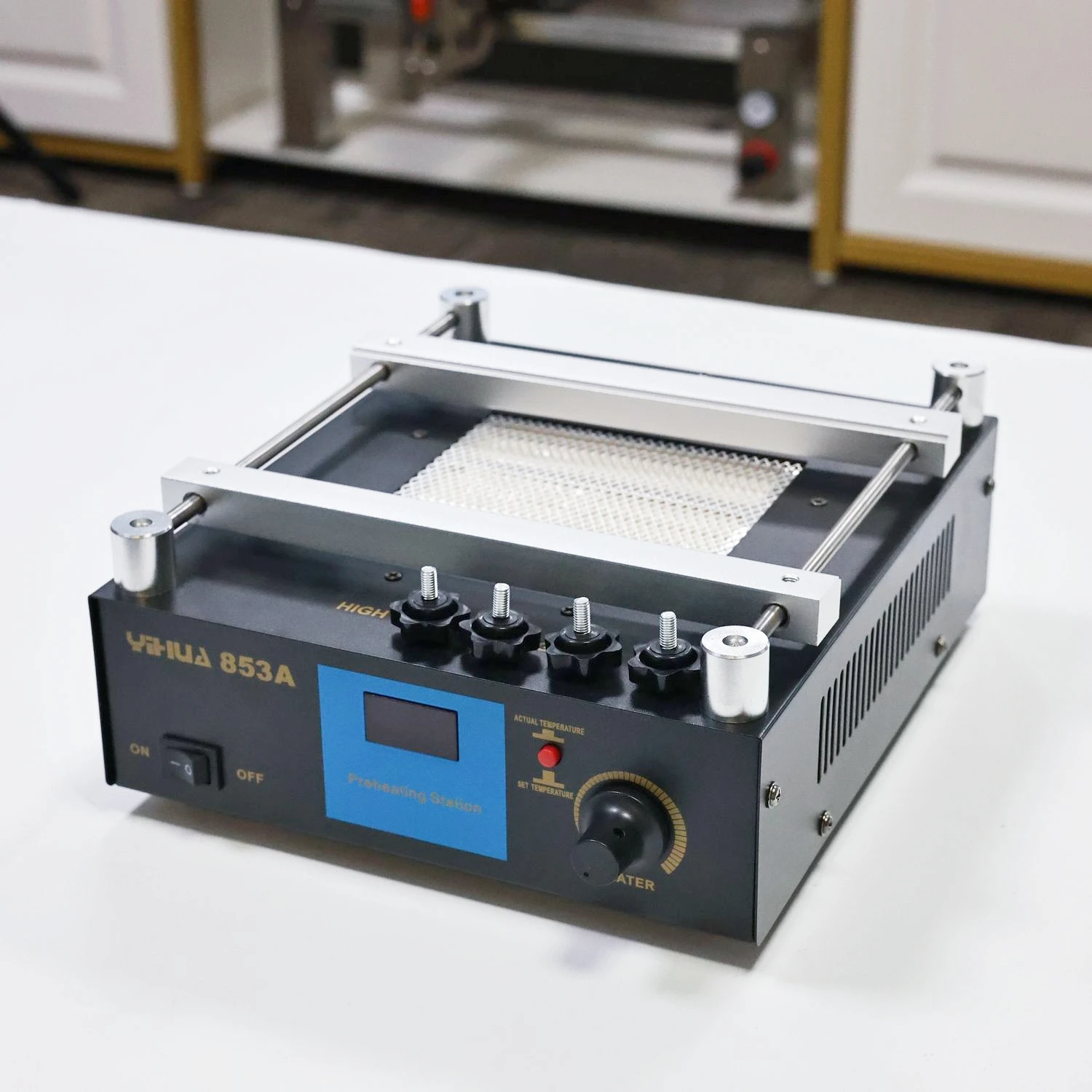 YIHUA 853A Constant Temperature Lead-free Preheating Station 450W BGA Rework Digital Display Heating
YIHUA 853A Constant Temperature Lead-free Preheating Station 450W BGA Rework Digital Display Heating