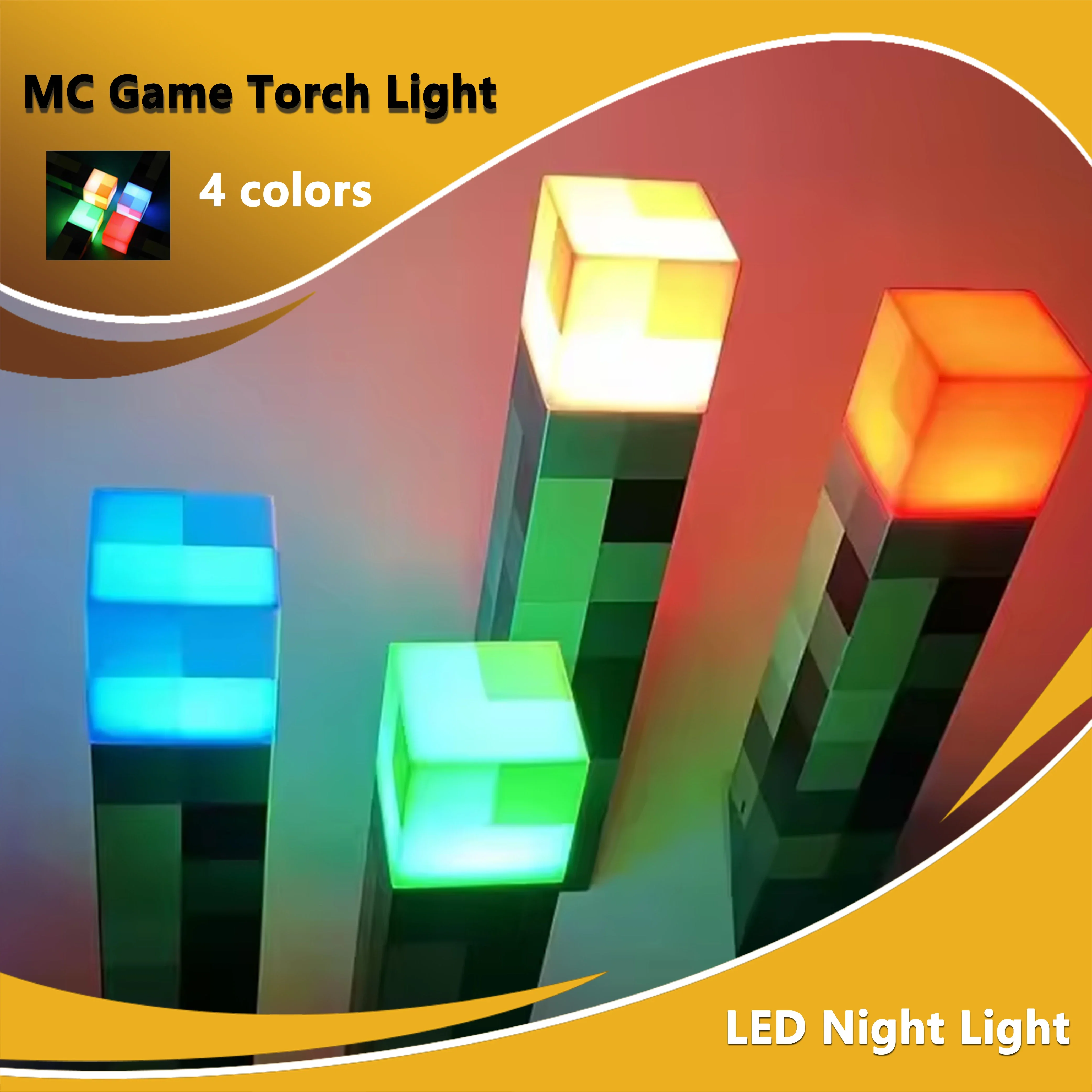 MC Game Torch Light Brownstone LED Night Light USB Rechargeable Bedroom Decoration Table Lamp Gift Lamp for Bedside Lamp Stars
MC Game Torch Light Brownstone LED Night Light USB Rechargeable Bedroom Decoration Table Lamp Gift Lamp for Bedside Lamp Stars