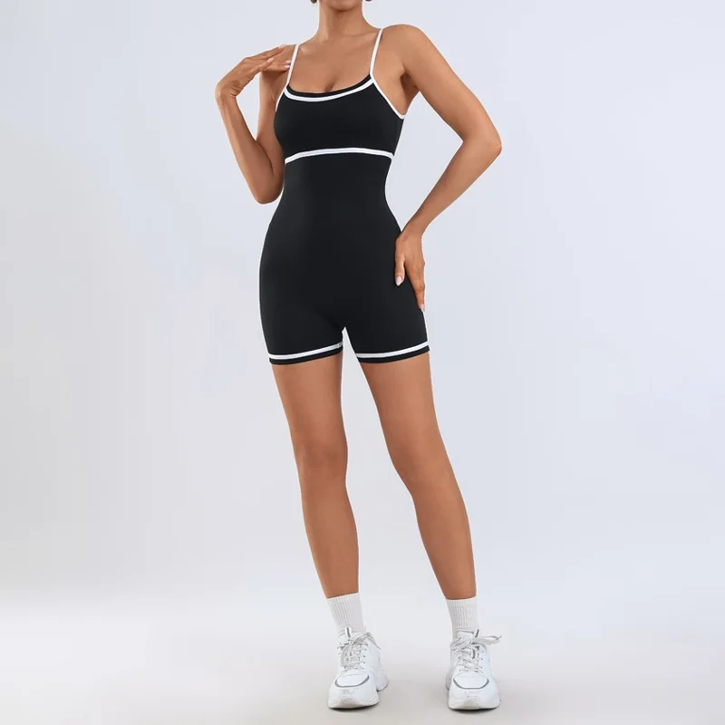 Women's Yoga Jumpsuit Hip Lift with Chest Pads Sports Shorts One-piece Yoga Fitness Jumpsuit Running Workout Gym Yoga Bodysuit
Women's Yoga Jumpsuit Hip Lift with Chest Pads Sports Shorts One-piece Yoga Fitness Jumpsuit Running Workout Gym Yoga Bodysuit