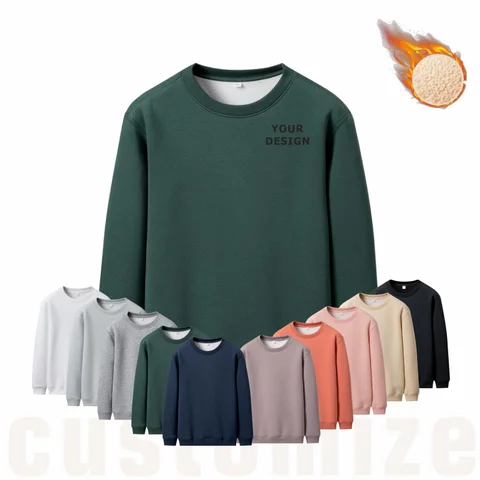 Your Own Design/Picture Personalized Custom Anywhere Men Women DIY Round Neck Thicken Hoodie Sweatshirt Casual Hoody Fashion New