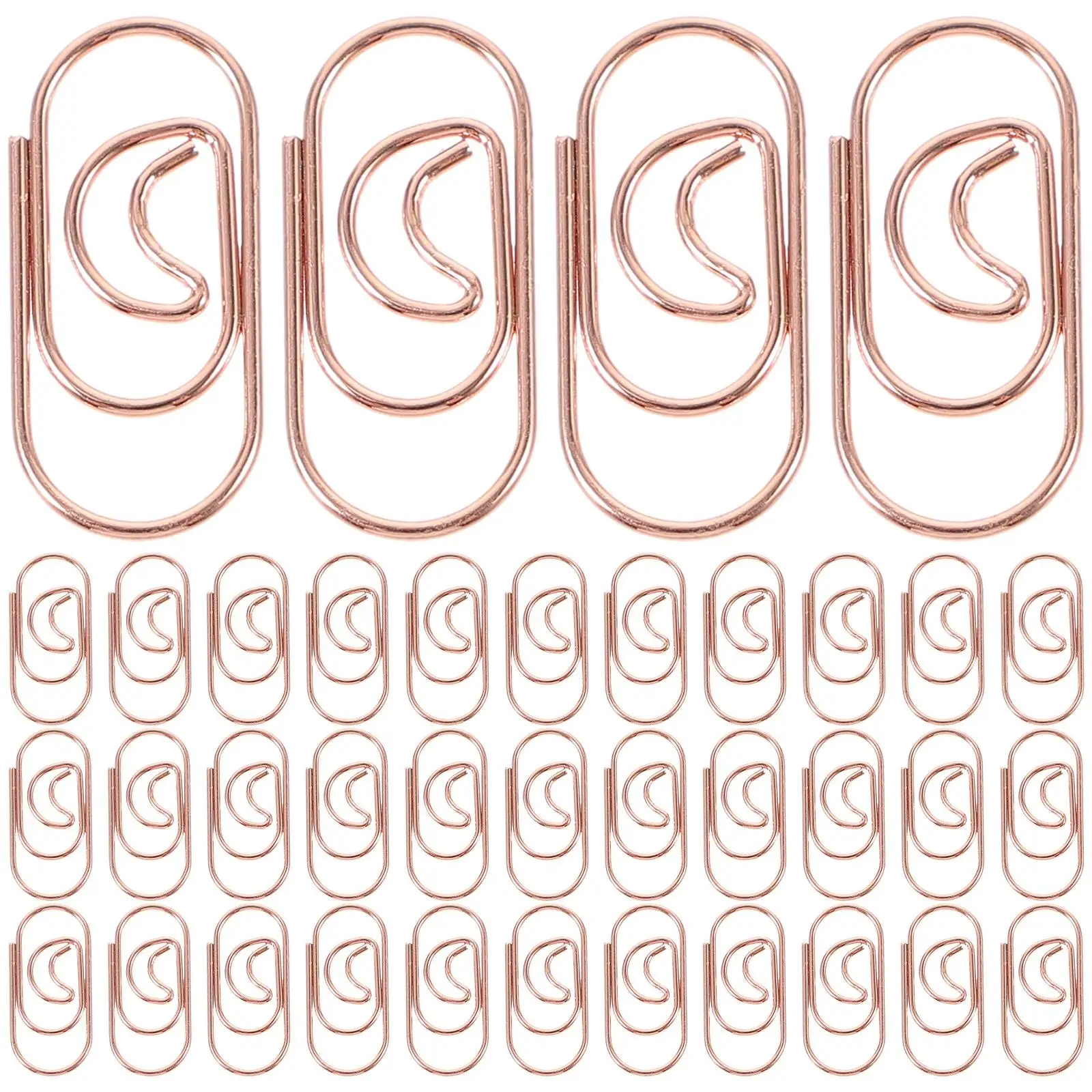 100pcs Paperclips Decorative Rose Gold Color Clips Cute Shaped Office Supplies File Document Use Strong Clamping Force
100pcs Paperclips Decorative Rose Gold Color Clips Cute Shaped Office Supplies File Document Use Strong Clamping Force