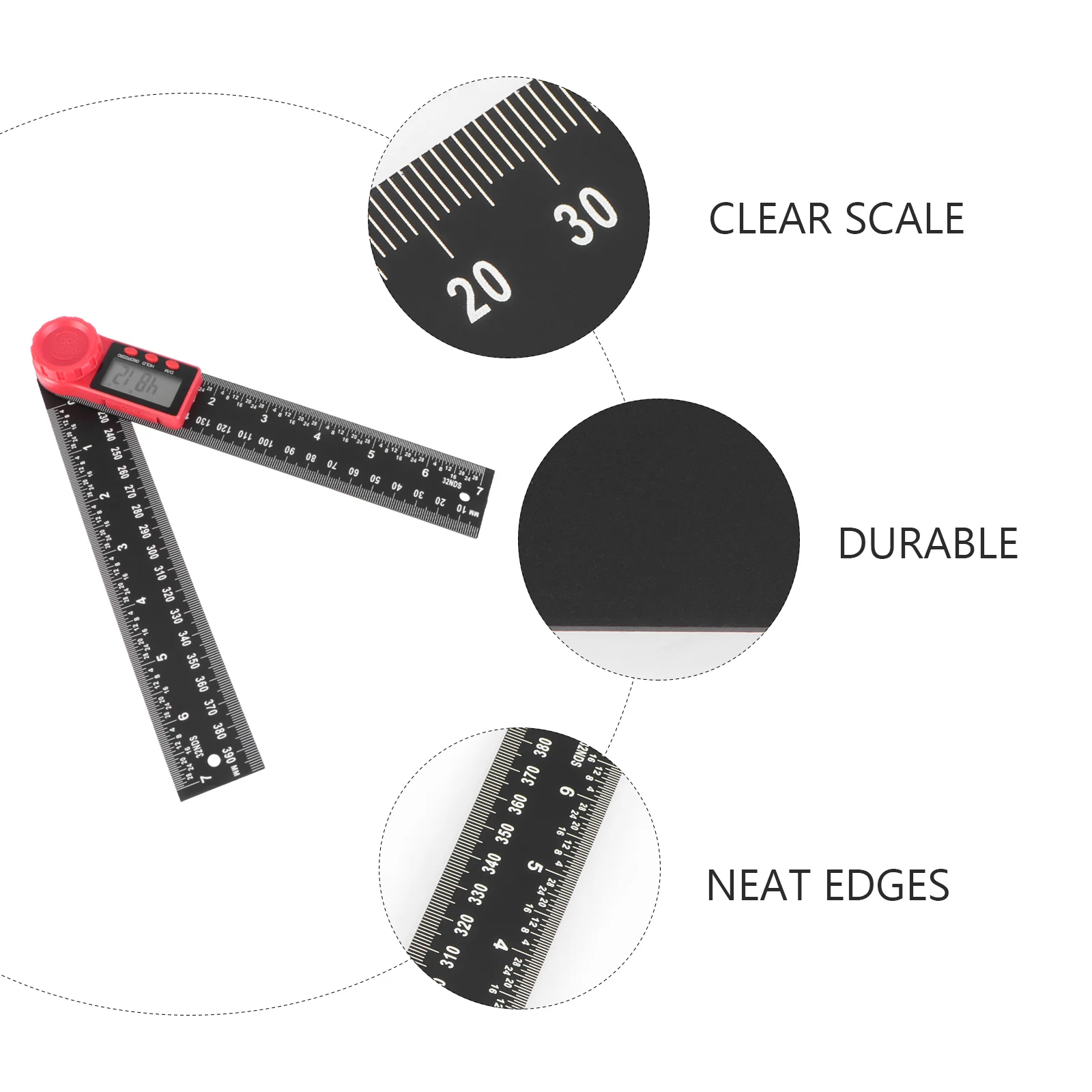 Digital Angle Ruler Measuring Tools Scales Accurate LCD Display Level Meter Vernier Caliper Angle Protractor Workshop
Digital Angle Ruler Measuring Tools Scales Accurate LCD Display Level Meter Vernier Caliper Angle Protractor Workshop