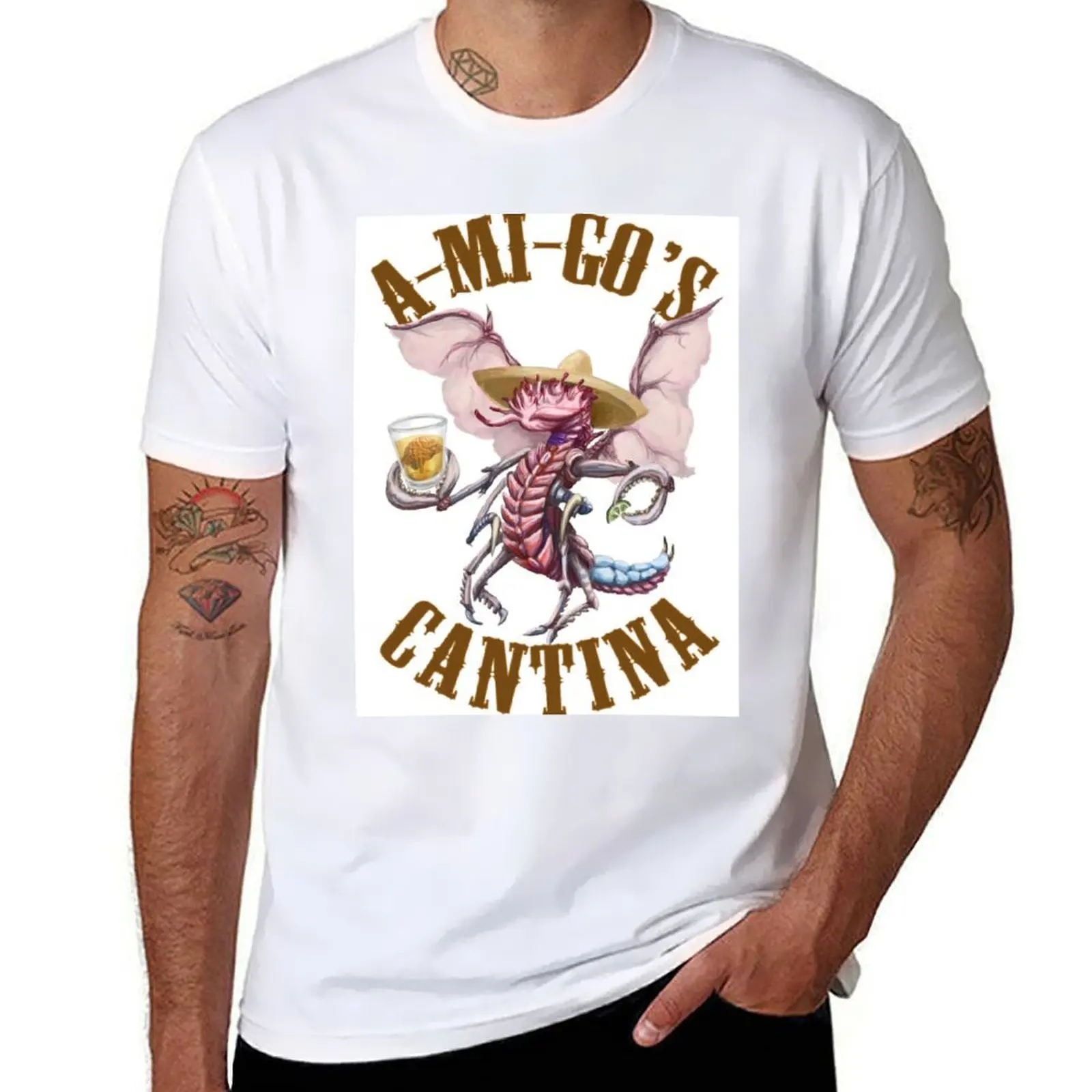 A-Mi-Go's Cantina T-Shirt man t shirts for men casual t shirts for man pack cotton T-Shirt
A-Mi-Go's Cantina T-Shirt man t shirts for men casual t shirts for man pack cotton T-Shirt