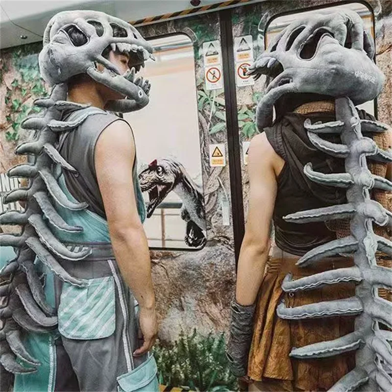 Новый скелет динозавра для взрослых и детей, унисекс, головной убор для косплея, маска с черепом тираннозавра, головной убор с призраком, плюшевые аксессуары на Хэллоуин, реквизит 
Новый скелет динозавра для взрослых и детей, унисекс, головной убор для косплея, маска с черепом тираннозавра, головной убор с призраком, плюшевые аксессуары на Хэллоуин, реквизит