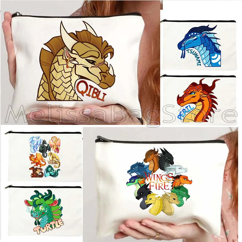Cute Cartoon Dragons Wings of Fire Gifts Glory Peril Sunny Tsunami Turtle Winter Canvas Storage Cosmetic Bag Makeup Case Pouch
Cute Cartoon Dragons Wings of Fire Gifts Glory Peril Sunny Tsunami Turtle Winter Canvas Storage Cosmetic Bag Makeup Case Pouch
