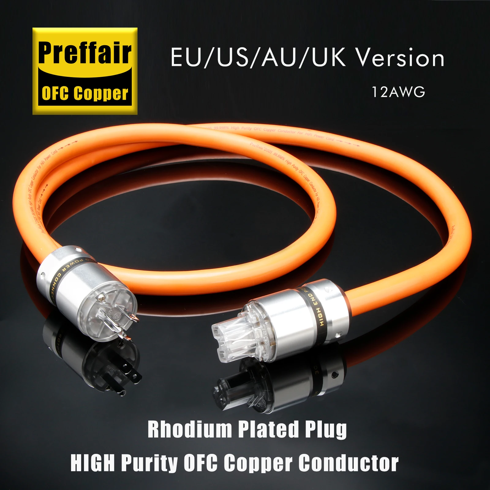 HIFI Audio 5N OFC Copper amplifier main power cable US/EU Standard Power Connector Schuko Power Cord
HIFI Audio 5N OFC Copper amplifier main power cable US/EU Standard Power Connector Schuko Power Cord