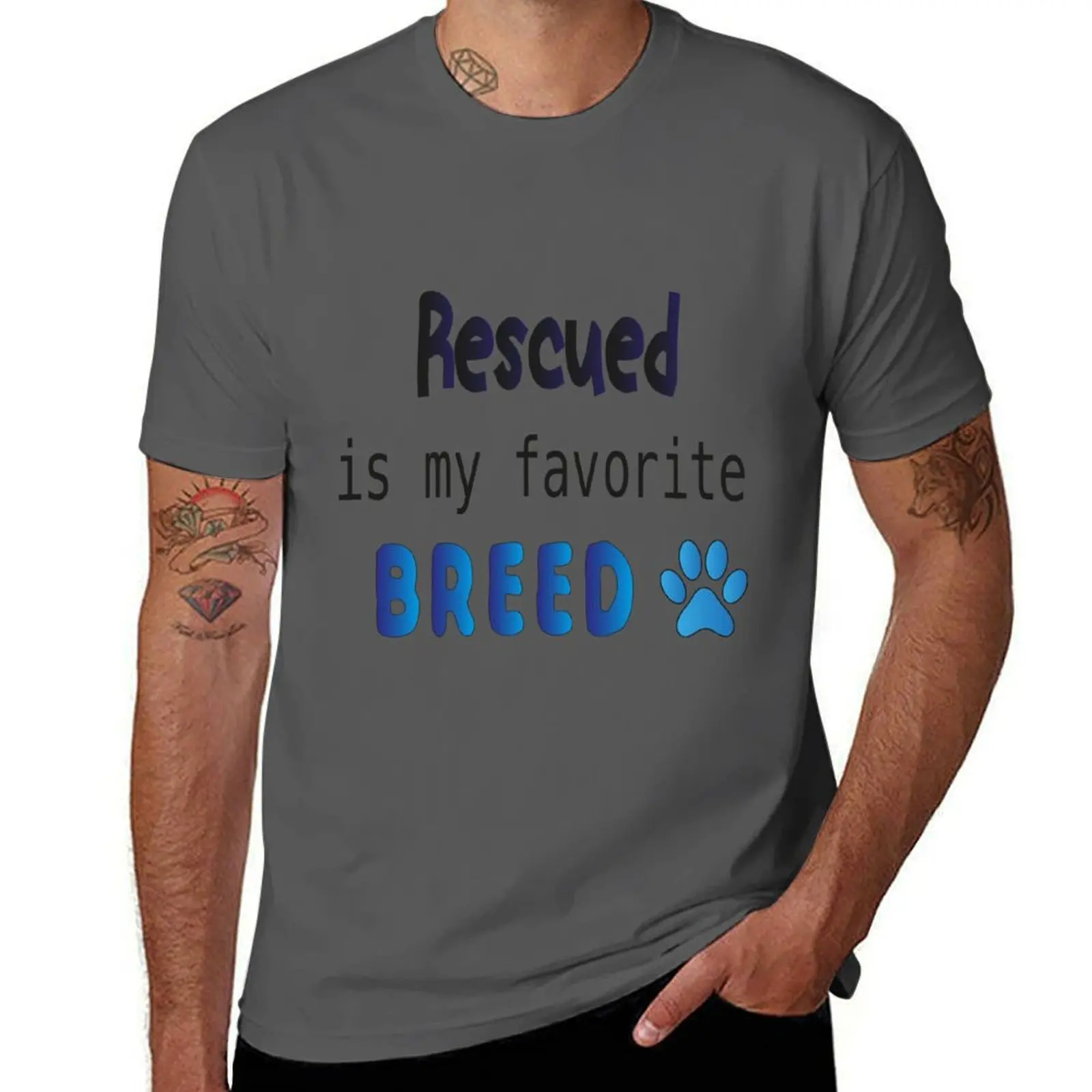 Rescued is my favorite breed T-Shirt Casual Loose Fit Short Sleeve T-Shirt
Rescued is my favorite breed T-Shirt Casual Loose Fit Short Sleeve T-Shirt