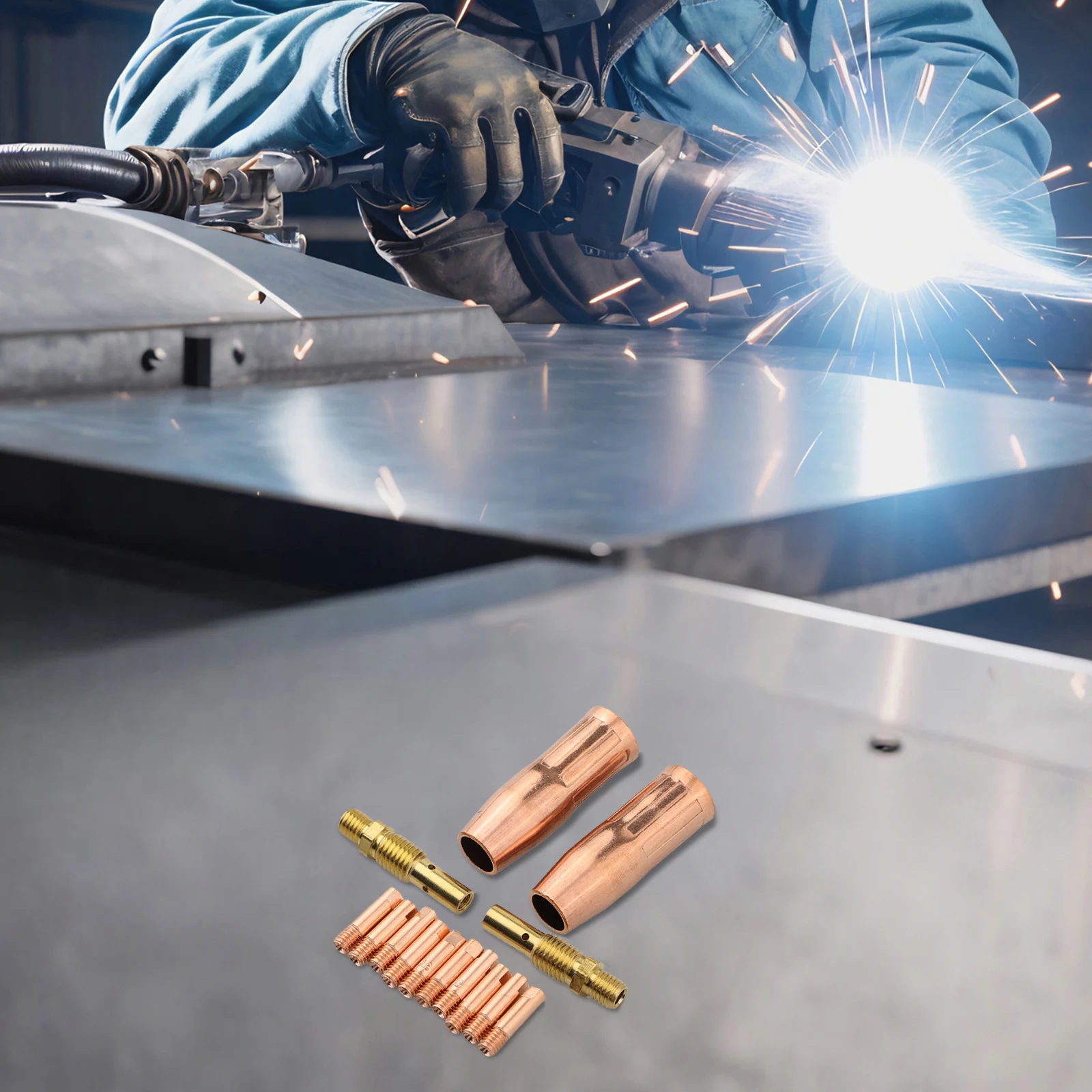 Copper MIG Welding Protection Mouth Welding Torch Consumable 14pcs Contact Prompt Gas Diffuer Nozzle MIG Welding
Copper MIG Welding Protection Mouth Welding Torch Consumable 14pcs Contact Prompt Gas Diffuer Nozzle MIG Welding