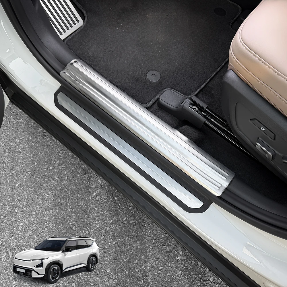 Для Kia EV5 2024 2025 2026: Комплект из 4 накладок на внутренние пороги из нержавеющей стали, защитные накладки на пороги, аксессуары для декоративной отделки дверей
Для Kia EV5 2024 2025 2026: Комплект из 4 накладок на внутренние пороги из нержавеющей стали, защитные накладки на пороги, аксессуары для декоративной отделки дверей