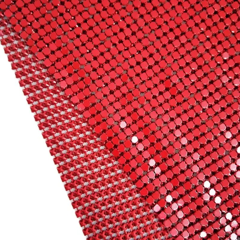150X45cm Red Aluminum Metal Sequin Fabric Sparkly Metal Mesh Fabric For DIY Sewing Sexy Party Dress
150X45cm Red Aluminum Metal Sequin Fabric Sparkly Metal Mesh Fabric For DIY Sewing Sexy Party Dress