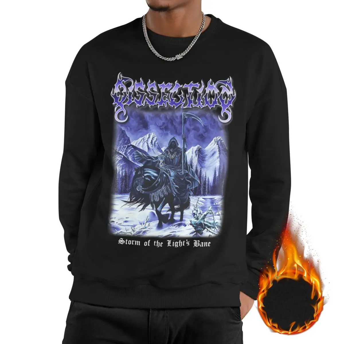 Man Dissection Band Metal Long Sleeves Sweatshirts Fleece-Lined Storm of the Lights Bane Pullover Crewneck Sweatshirt Hoodie
Man Dissection Band Metal Long Sleeves Sweatshirts Fleece-Lined Storm of the Lights Bane Pullover Crewneck Sweatshirt Hoodie