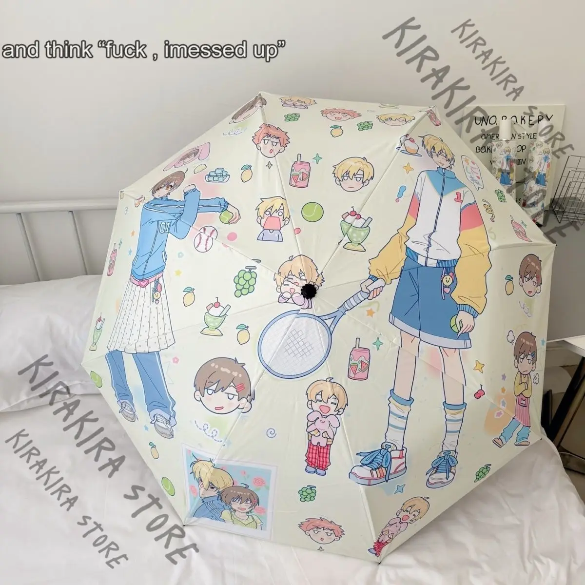 Fujioka Haruhi Kawaii Dual-purpose Sunshade Folding Umbrella Ouran High School Host Club Cosplay Cartoon Brolly Bumbershoot
Fujioka Haruhi Kawaii Dual-purpose Sunshade Folding Umbrella Ouran High School Host Club Cosplay Cartoon Brolly Bumbershoot