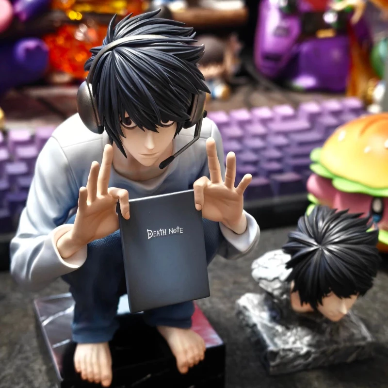 15cm/6 Inch Death Note L Lawliet Figure Squatting Pose Dual Heads GK Statue Anime Model Toy Desktop Ornament PC Case Decor Gifts
15cm/6 Inch Death Note L Lawliet Figure Squatting Pose Dual Heads GK Statue Anime Model Toy Desktop Ornament PC Case Decor Gifts