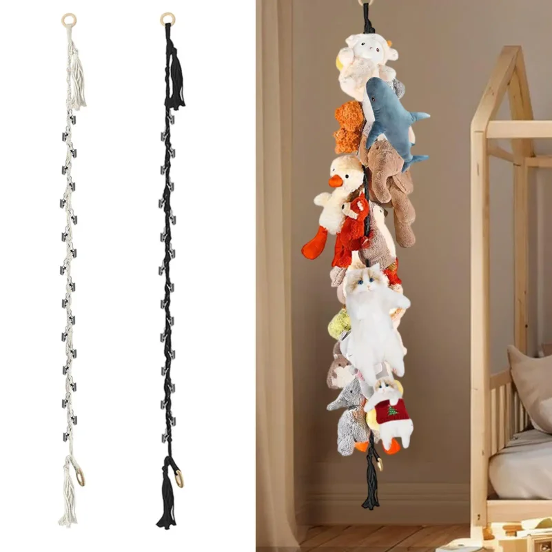 Cotton Toy Display Chain Stuffed Toy Display Organizer Plush Toys Holder with Clips for Playrooms
Cotton Toy Display Chain Stuffed Toy Display Organizer Plush Toys Holder with Clips for Playrooms
