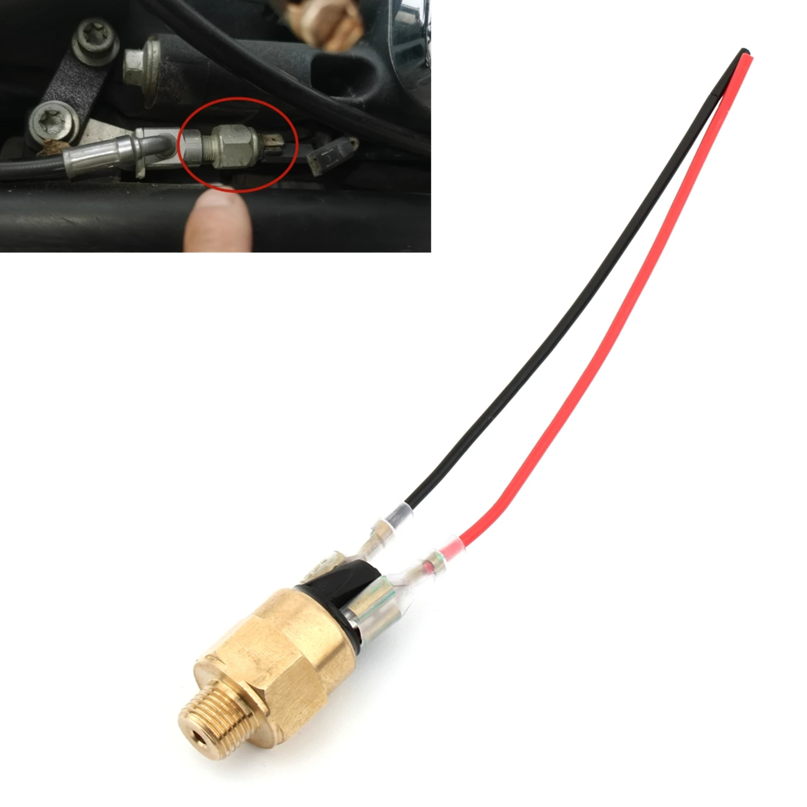 For Harley Dyna/Electra Glide/Fat Boy/Road King/Softail Motorcycle Pressure Brake Switch+Brake Switch Cables
For Harley Dyna/Electra Glide/Fat Boy/Road King/Softail Motorcycle Pressure Brake Switch+Brake Switch Cables