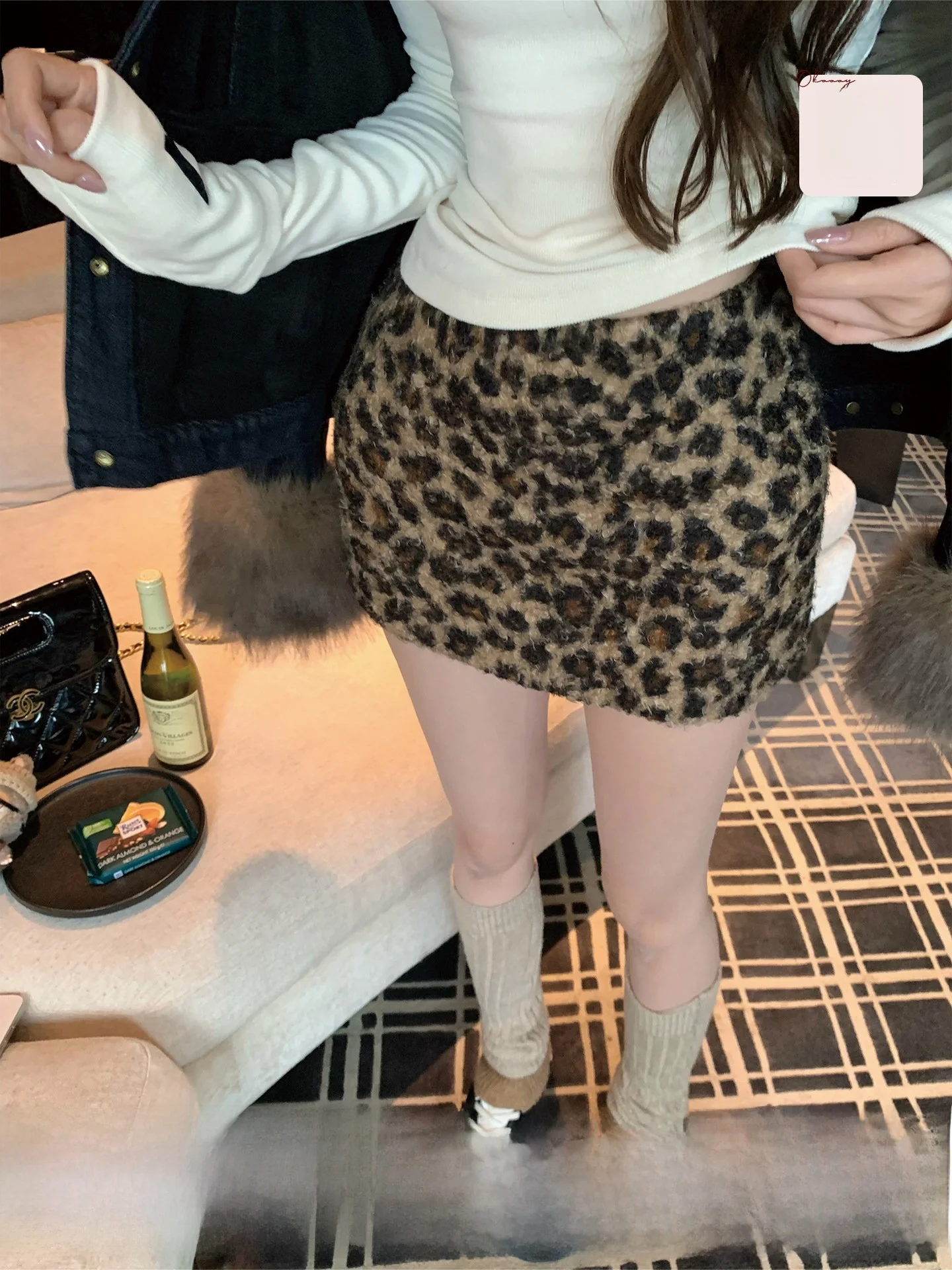 Okaaay Spots Patterned Lamb Fur ort A-line Skirt High Waist Women's Skirt Early Autumn Vintage f-length Casual Sle
Okaaay Spots Patterned Lamb Fur ort A-line Skirt High Waist Women's Skirt Early Autumn Vintage f-length Casual Sle