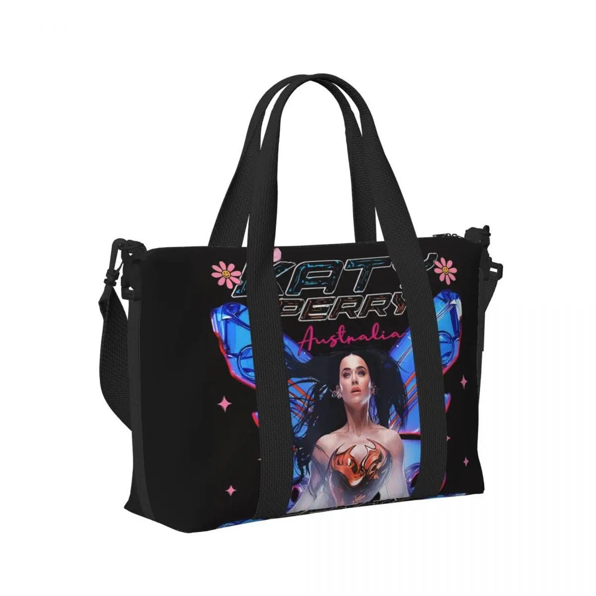 Katy Perry Tour Пляжная дорожная сумка Большая вместительная сумка-тоут для спортзала Спортивная женская дорожная сумка для покупок
Katy Perry Tour Пляжная дорожная сумка Большая вместительная сумка-тоут для спортзала Спортивная женская дорожная сумка для покупок