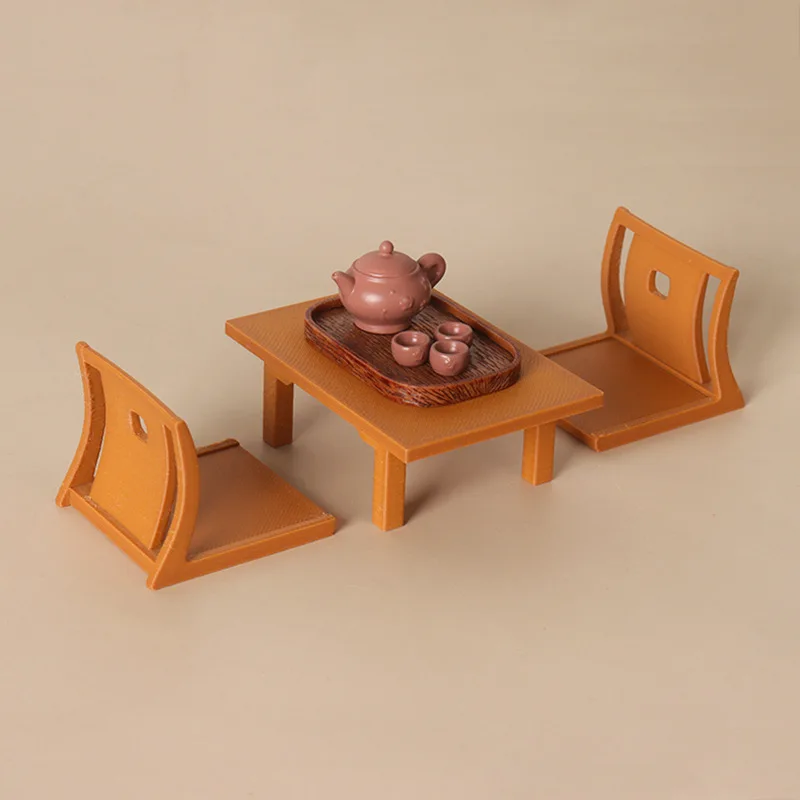 1/12 Scale Japanese Dollhouse Tea Set, Mini Tatami Table&Chairs with Teaware,Miniature Accessory for Scene Layout&Pretend Piay
1/12 Scale Japanese Dollhouse Tea Set, Mini Tatami Table&Chairs with Teaware,Miniature Accessory for Scene Layout&Pretend Piay