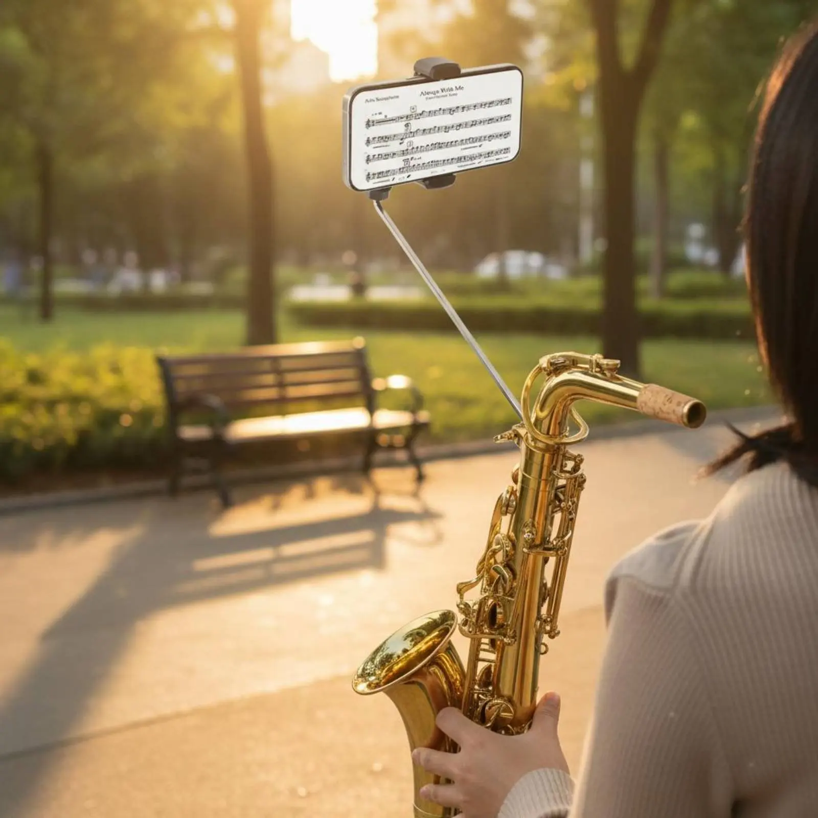 Saxophone Phone Holder Hands-Unrestricted Alto Baritone Saxophone Phone Holder Alto Sax Lyre Mount 360° Rotatable Lightweight
Saxophone Phone Holder Hands-Unrestricted Alto Baritone Saxophone Phone Holder Alto Sax Lyre Mount 360° Rotatable Lightweight