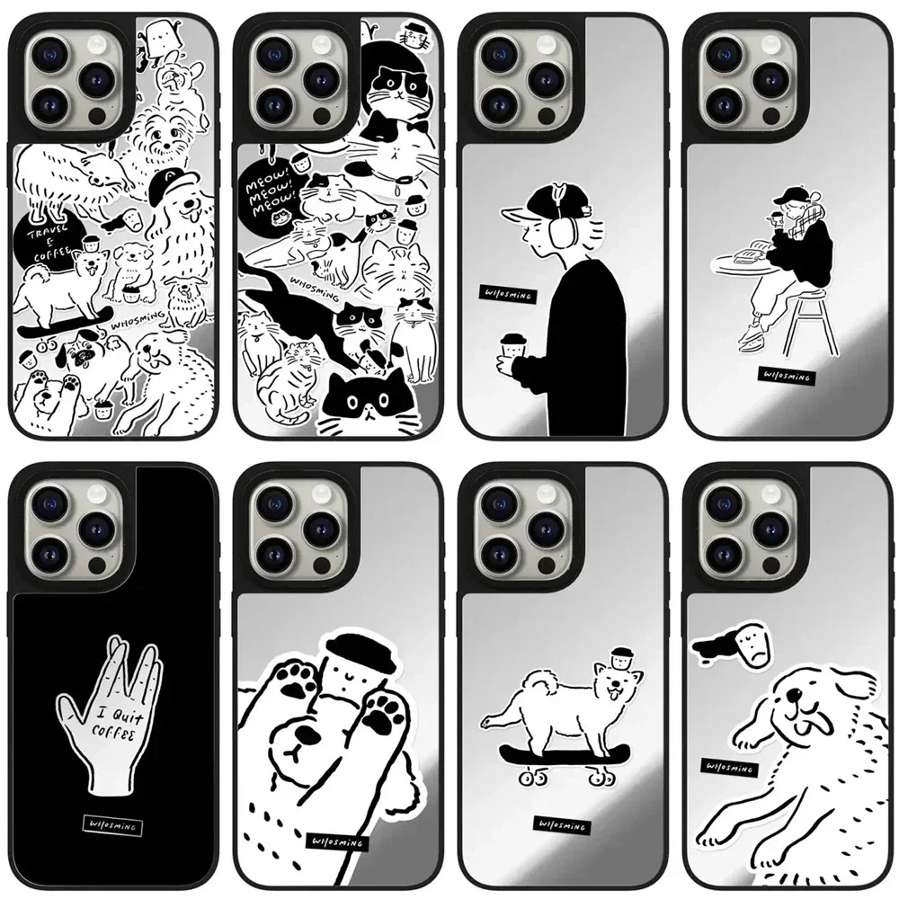 White Dog Coffee Mirror Magnetic Phone Case Cover for iPhone 12 13 14 15 Pro Max Protective Case
White Dog Coffee Mirror Magnetic Phone Case Cover for iPhone 12 13 14 15 Pro Max Protective Case