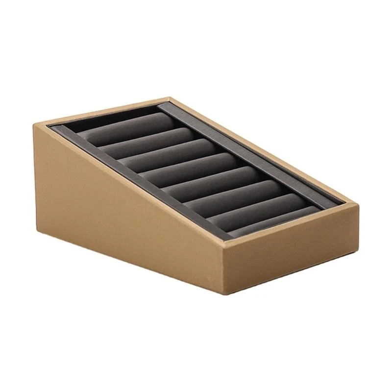 Trapezoidal PU Leather Jewelry Display Tray Versatile PU Leather Jewelry Display Tray 7 Slots Stand for Home or Retail
Trapezoidal PU Leather Jewelry Display Tray Versatile PU Leather Jewelry Display Tray 7 Slots Stand for Home or Retail