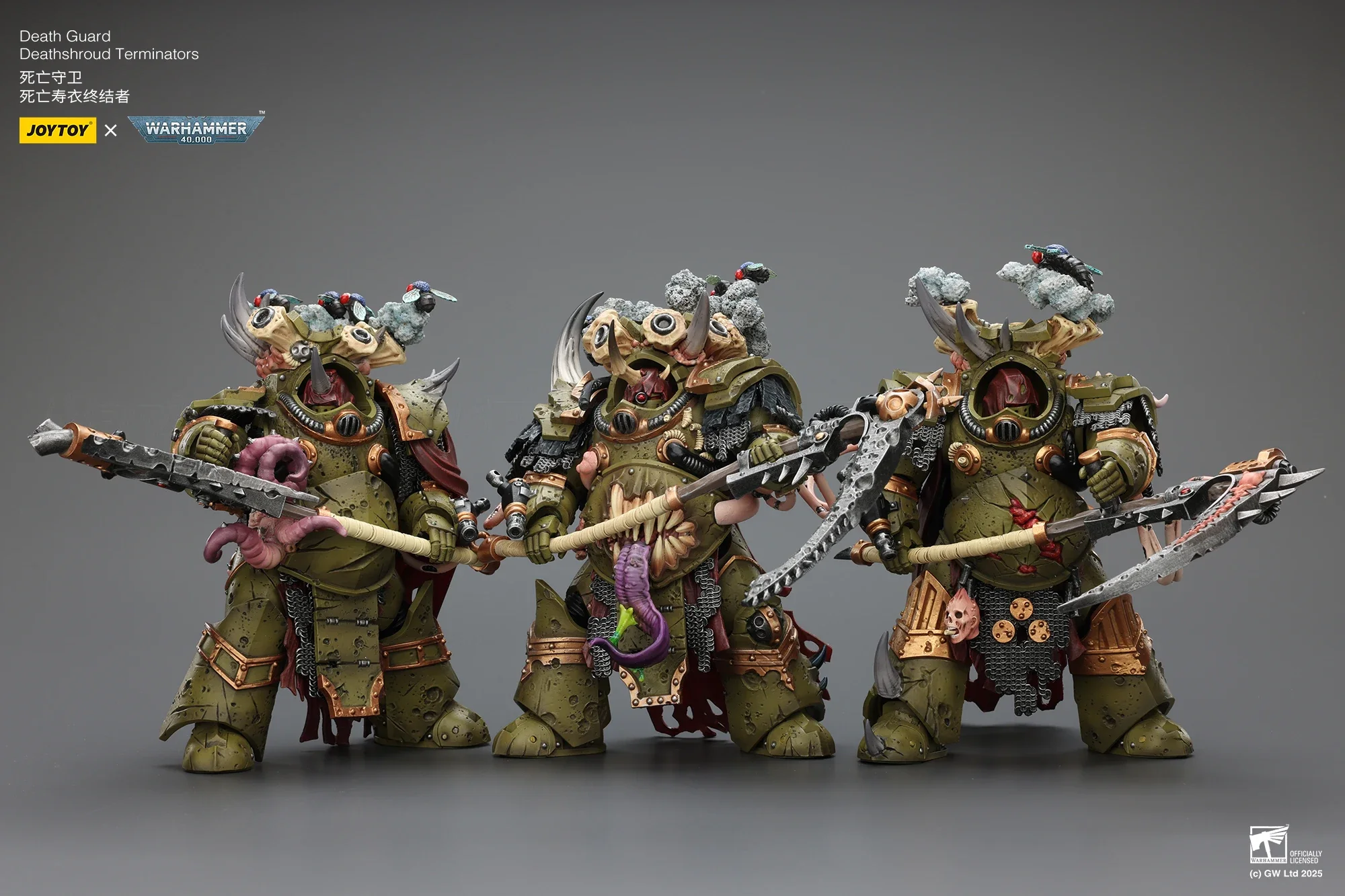 【24 Hours Delivery】JOYTOY 40K Death Guard Deathshroud Terminator 3PCS 1/18 Action Figure
【24 Hours Delivery】JOYTOY 40K Death Guard Deathshroud Terminator 3PCS 1/18 Action Figure