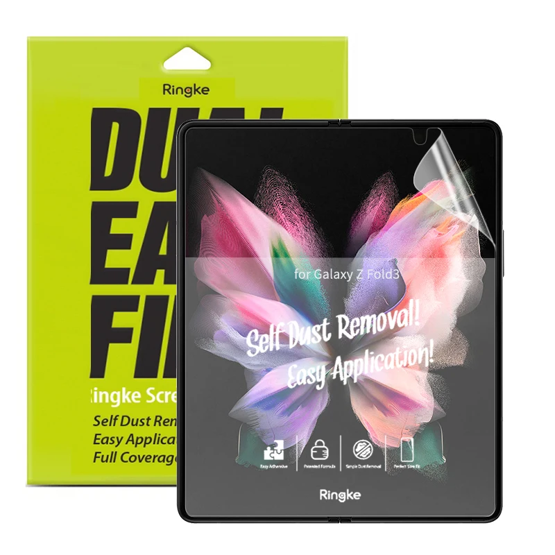 Ringke Compatible Samsung Galaxy Z Fold 3 Screen Protector Premium Full Cover Film Protective Film - Front and Inside Screen
Ringke Compatible Samsung Galaxy Z Fold 3 Screen Protector Premium Full Cover Film Protective Film - Front and Inside Screen