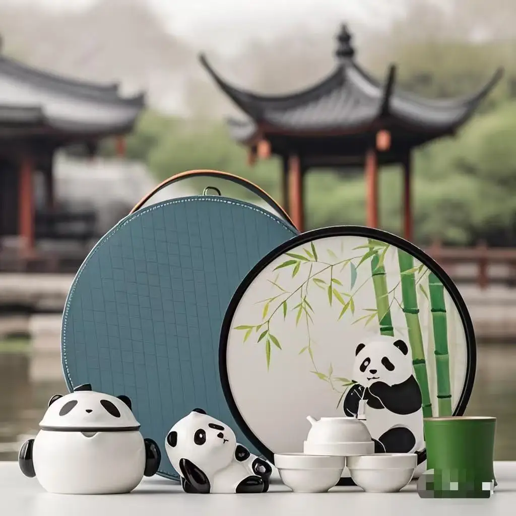 Chinese Style Panda Cultural Creative Tea Set - Portable Full Set Teaware for Souvenir & Companion Gifts
Chinese Style Panda Cultural Creative Tea Set - Portable Full Set Teaware for Souvenir & Companion Gifts