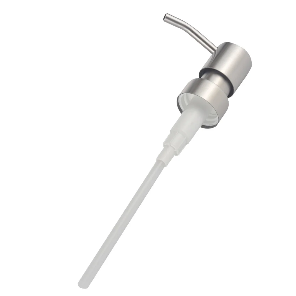 Stainless Steel Nozzle 28 Teeth Long Spout Pump Head Replacement For High Viscosity Liquids Bottle Pump Dispenser
Stainless Steel Nozzle 28 Teeth Long Spout Pump Head Replacement For High Viscosity Liquids Bottle Pump Dispenser